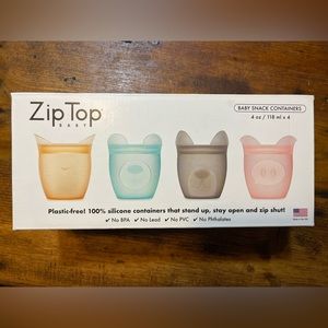 4 oz Zip Top Baby Snack Cups Opened Box, Never Used